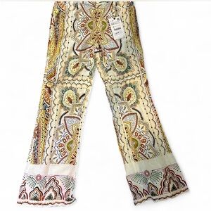 Zara Multicolor Patterned Trousers